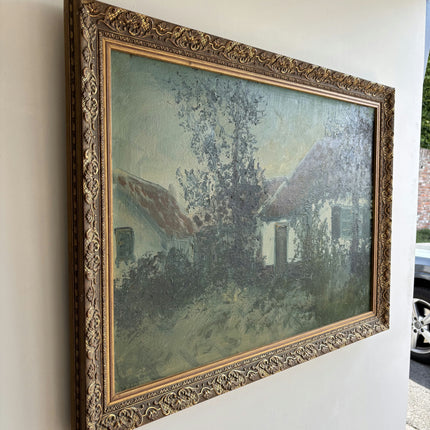 Timeless Farm Oil Painting "Ornate Frame" Detailed Large Art Holland Art Shop