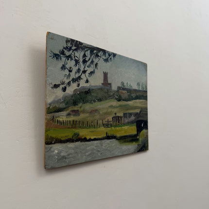 Refined Landscape Oil Painting "Small Painting" Handcrafted Small Artwork Holland Art Shop