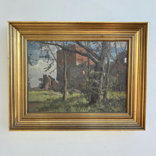 Elegant Landscape Oil Painting "Oak Tree" Timeless Art Holland Art Shop