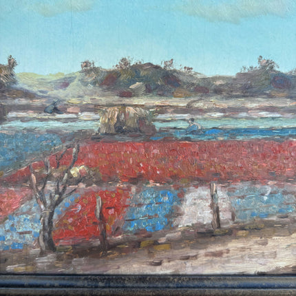 Traditional Landscape Oil Painting "Framed Painting" Authentic Small Artwork Holland Art Shop