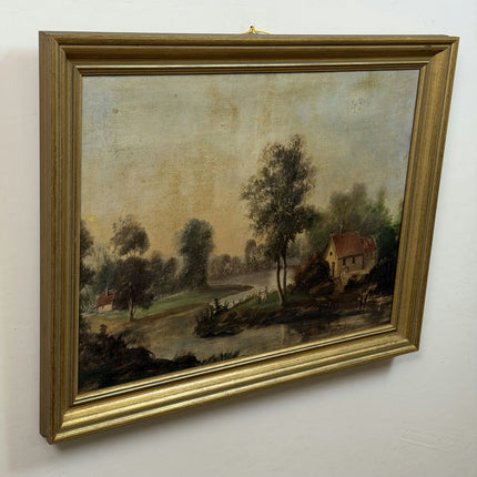 19th Century Antique Landscape Oil Painting "Framed Painting" Art Holland Art Shop