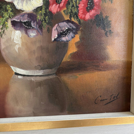 Traditional Floral Still Life Oil Painting "Flower Vase" Handcrafted Artwork Holland Art Shop