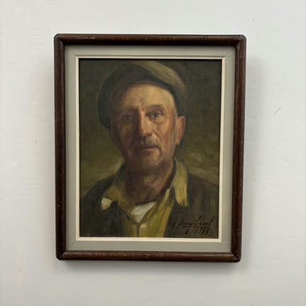 Detailed Portrait Oil Painting "Textured Surface" Traditional Small Artwork Holland Art Shop