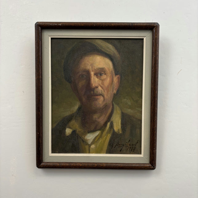 Detailed Portrait Oil Painting "Textured Surface" Traditional Small Artwork Holland Art Shop