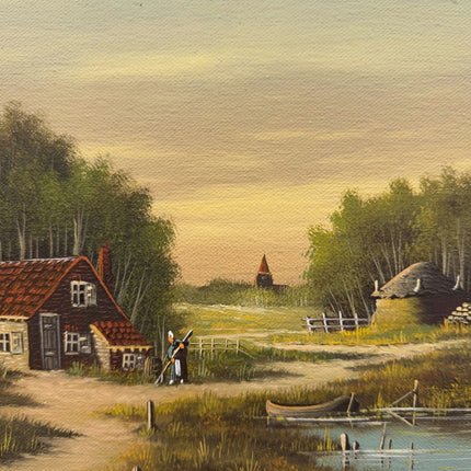 Refined Landscape Oil Painting "Framed Painting" Expressive Art Holland Art Shop