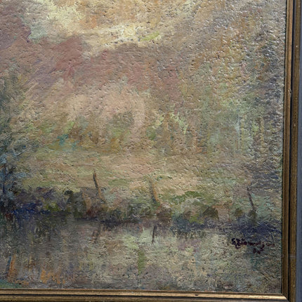 Authentic Landscape Oil Painting "Framed Painting" Original Large Art Holland Art Shop