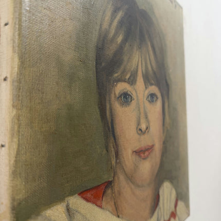 Handcrafted Portrait Oil Painting "Young Woman" Original Small Art Holland Art Shop