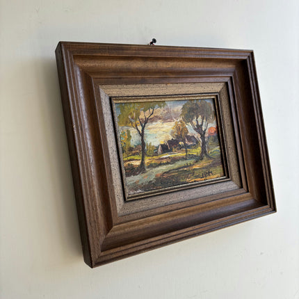 Expressive Landscape Oil Painting "Framed Painting" Elegant Small Artwork Holland Art Shop
