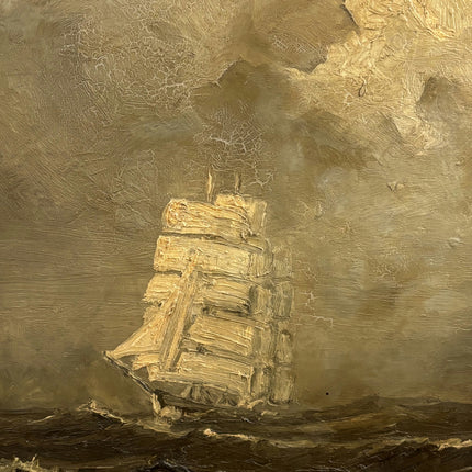 Detailed Seascape Oil Painting "Sailing Ship" Classic Artwork Holland Art Shop