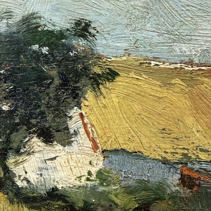 Detailed Farm Oil Painting "Thatched Cottage" Refined Small Art Holland Art Shop