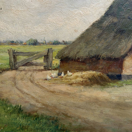 Classic Landscape Oil Painting "Thatched Cottage" Refined Artwork Holland Art Shop