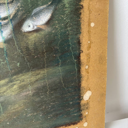 Expressive Animals Pastel "Goldfish Trio" Refined Medium Art - HollandArtShop