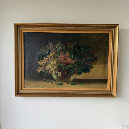Expressive Oil Painting Flowery Still Life "Flower Arrangement" Medium Artwork - Holland Art Shop