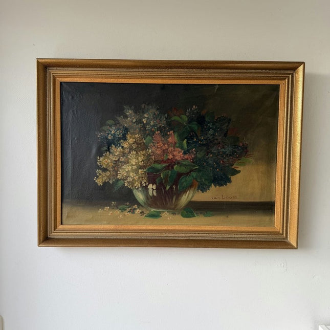 Expressive Oil Painting Flowery Still Life "Flower Arrangement" Medium Artwork - Holland Art Shop