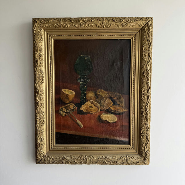 Antique Still Life Oil Painting "Green Goblet" Expressive Art Holland Art Shop