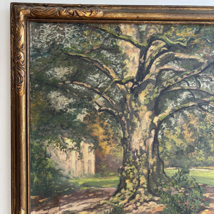 Timeless Landscape Oil Painting "Old Oak" Vintage Large Artwork Holland Art Shop