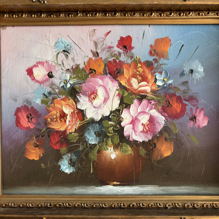 Handcrafted Floral Still Life Oil Painting "Flower Bouquet" Original Small Art Holland Art Shop