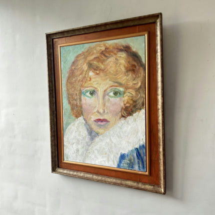 Refined Portrait Oil Painting "Woman Head" Detailed Art Holland Art Shop