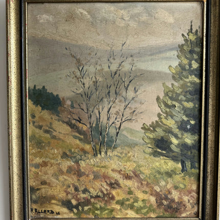 Traditional Landscape Oil Painting "Lone Birch" Detailed Art Holland Art Shop