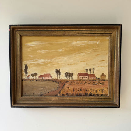 Refined Farm Oil Painting "Framed Painting" Timeless Artwork Holland Art Shop