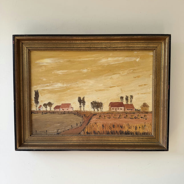 Refined Farm Oil Painting "Framed Painting" Timeless Artwork Holland Art Shop