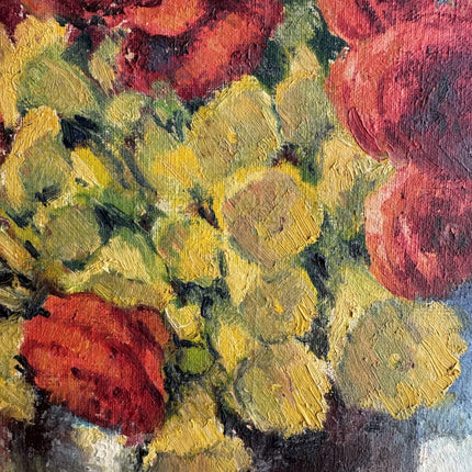 Timeless Floral Still Life Oil Painting "Flowered Vase" Handcrafted Artwork Holland Art Shop