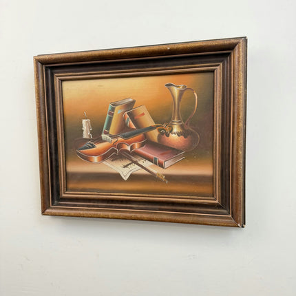 Rustic Still Life Oil Painting "Violin Still" Classic Art Holland Art Shop