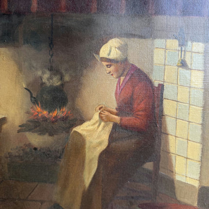 Timeless Figurative Oil Painting "Seated Woman" Detailed Art Holland Art Shop
