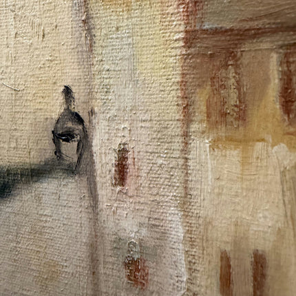 Elegant Cityscape Oil Painting "Arched Doorway" Handcrafted Art Holland Art Shop