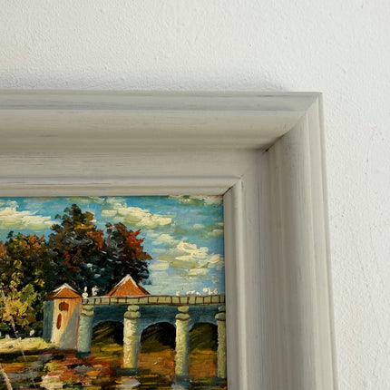 Fine Oil Painting Scenery "Sailing Boat" Striking Small Art