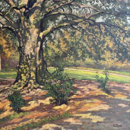 Timeless Landscape Oil Painting "Old Oak" Vintage Large Artwork Holland Art Shop