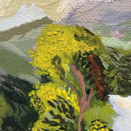 Refined Landscape Oil Painting "Mountain Peaks" Rustic Art Holland Art Shop