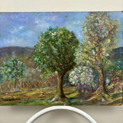 Handcrafted Landscape Oil Painting "Old Oak" Expressive Artwork Holland Art Shop