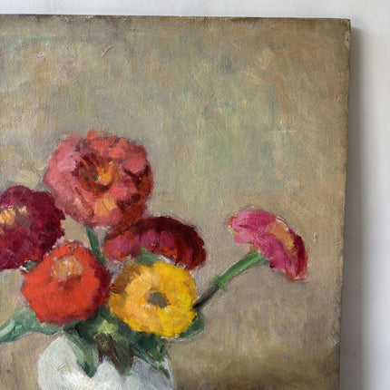 Authentic Floral Still Life Oil Painting "Flower Vase" Refined Art Holland Art Shop