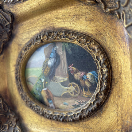 Traditional Animals Oil Painting "Gilded Frame" Authentic Small Artwork Holland Art Shop