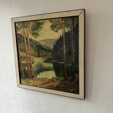 Expressive Landscape Oil Painting "Pine Trees" Classic Artwork Holland Art Shop