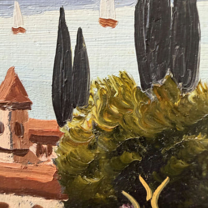 Classic Scenery Oil Painting "Painted Village" Traditional Small Artwork Holland Art Shop