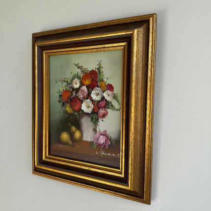 Elegant Floral Still Life Oil Painting "Vase Bouquet" Classic Small Artwork Holland Art Shop