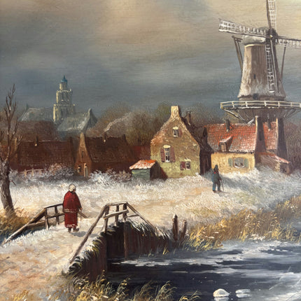 Traditional Winter Landscape Oil Painting "Framed Painting" Timeless Art Holland Art Shop