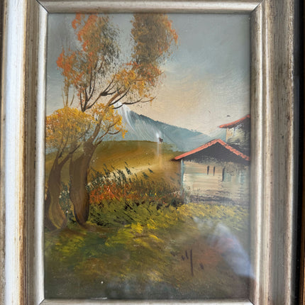 Elegant Landscape Oil Painting "Framed Painting" Handcrafted Small Artwork Holland Art Shop