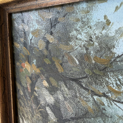 Detailed Animals Oil Painting "Branch With Leaves" Refined Small Art Holland Art Shop