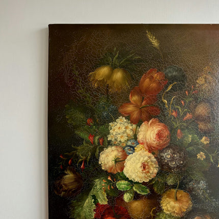 Traditional Floral Still Life Oil Painting "Flower Bouquet" Detailed Artwork Holland Art Shop