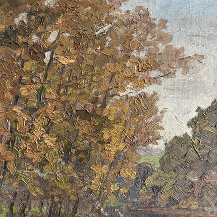 Classic Landscape Oil Painting "Autumn Tree" Vintage Art Holland Art Shop