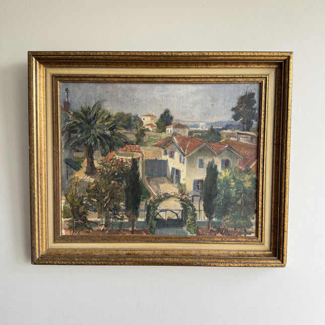 Timeless Cityscape Oil Painting "Palm Tree" Classic Art Holland Art Shop