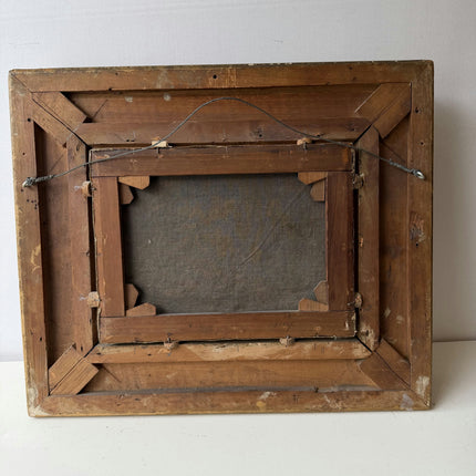 Haagse school 19th Century Antique Landscape Oil Painting "Gilded Frame" Art Holland Art Shop