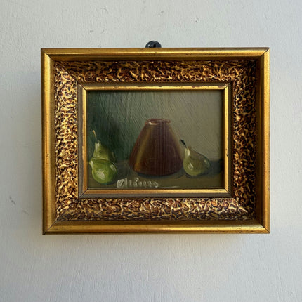 Classic Still Life Oil Painting "Gilded Frame" Detailed Small Artwork Holland Art Shop