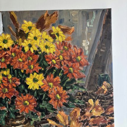 Authentic Floral Still Life Oil Painting "Autumn Flowers" Classic Art Holland Art Shop