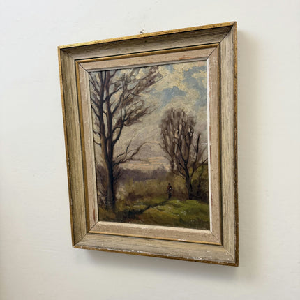 Handcrafted Landscape Oil Painting "Bare Trees" Authentic Art Holland Art Shop