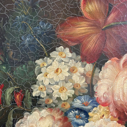 Traditional Floral Still Life Oil Painting "Flower Bouquet" Detailed Artwork Holland Art Shop
