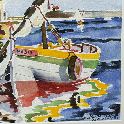 Original Scenery Aquarel "Picture Back" Handcrafted Art Holland Art Shop